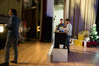 30. Starpyramide Backstage