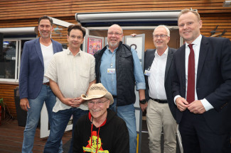 Scheckübergabe im Restaurant Eisvogel am See - Erlös der 37ten Starpyramide