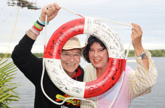 Scheckübergabe im Restaurant Eisvogel am See - Erlös der 37ten Starpyramide