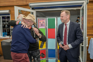 Scheckübergabe im Restaurant Eisvogel am See - Erlös der 37ten Starpyramide