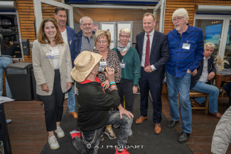 Scheckübergabe im Restaurant Eisvogel am See - Erlös der 37ten Starpyramide
