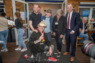 Scheckübergabe im Restaurant Eisvogel am See - Erlös der 37ten Starpyramide