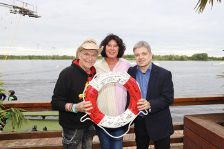 Scheckübergabe im Restaurant Eisvogel am See - Erlös der 37ten Starpyramide