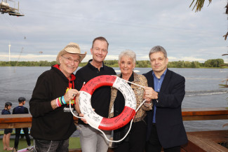 Scheckübergabe im Restaurant Eisvogel am See - Erlös der 37ten Starpyramide