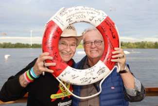 Scheckübergabe im Restaurant Eisvogel am See - Erlös der 37ten Starpyramide