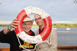 Scheckübergabe im Restaurant Eisvogel am See - Erlös der 37ten Starpyramide