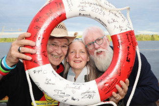 Scheckübergabe im Restaurant Eisvogel am See - Erlös der 37ten Starpyramide