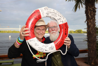Scheckübergabe im Restaurant Eisvogel am See - Erlös der 37ten Starpyramide