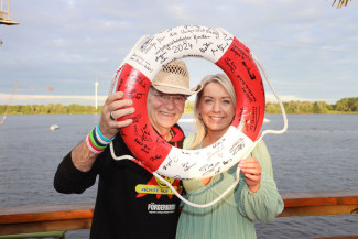 Scheckübergabe im Restaurant Eisvogel am See - Erlös der 37ten Starpyramide