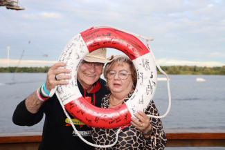 Scheckübergabe im Restaurant Eisvogel am See - Erlös der 37ten Starpyramide