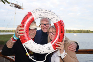 Scheckübergabe im Restaurant Eisvogel am See - Erlös der 37ten Starpyramide
