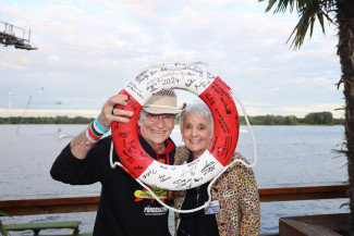 Scheckübergabe im Restaurant Eisvogel am See - Erlös der 37ten Starpyramide