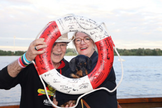 Scheckübergabe im Restaurant Eisvogel am See - Erlös der 37ten Starpyramide