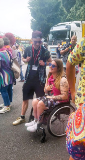 Schlagermove 2025 - Rollstuhlfahrer-Inklusionstruck