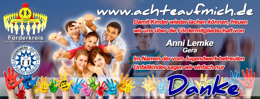 Anni Lemke aus Gera unser neues Mitglied